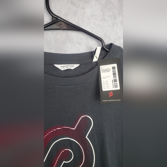 Peloton Women’s Charcoal Grey Weekend Oversized Pullover Sweatshirt size M - Picture 4 of 8